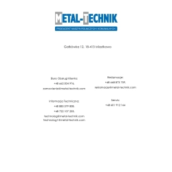 Części zamienne Metal-Technik Wał pryzmowy MT2 z dociskiem Części zamienne Metal-Technik Wał pryzmowy MT2 z dociskiem